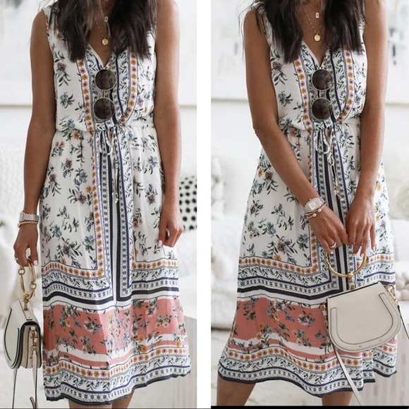 Lucky Brand Dresses & Skirts - LUCKY BRAND Printed Boho Maxi Dress Size XL